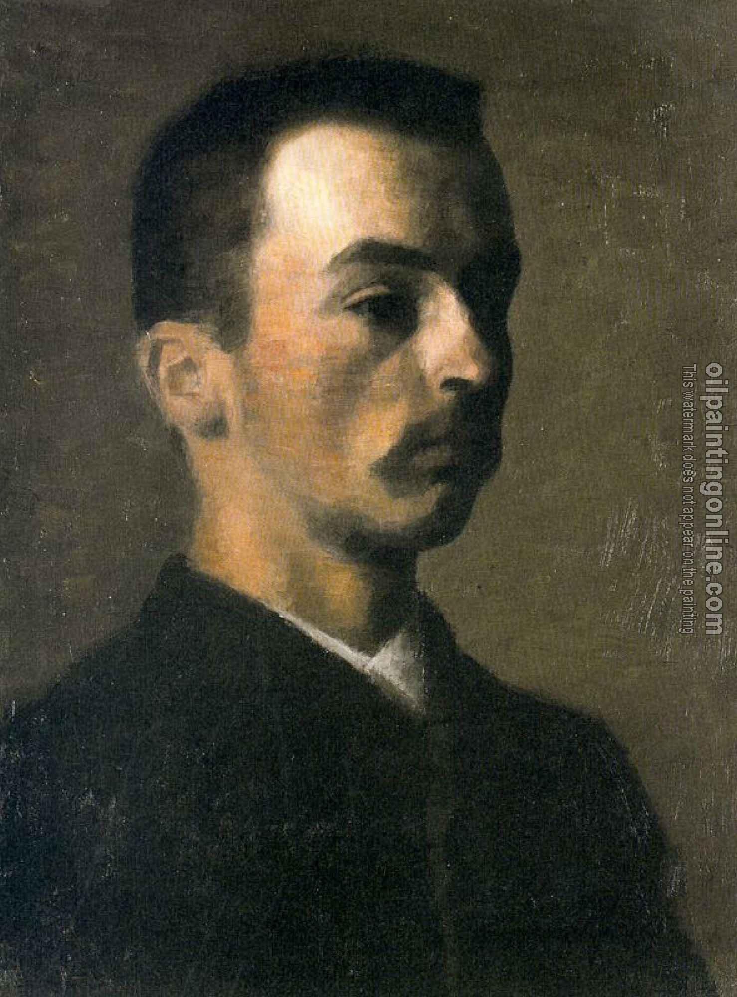 Vilhelm Hammershoi - Autoportrait